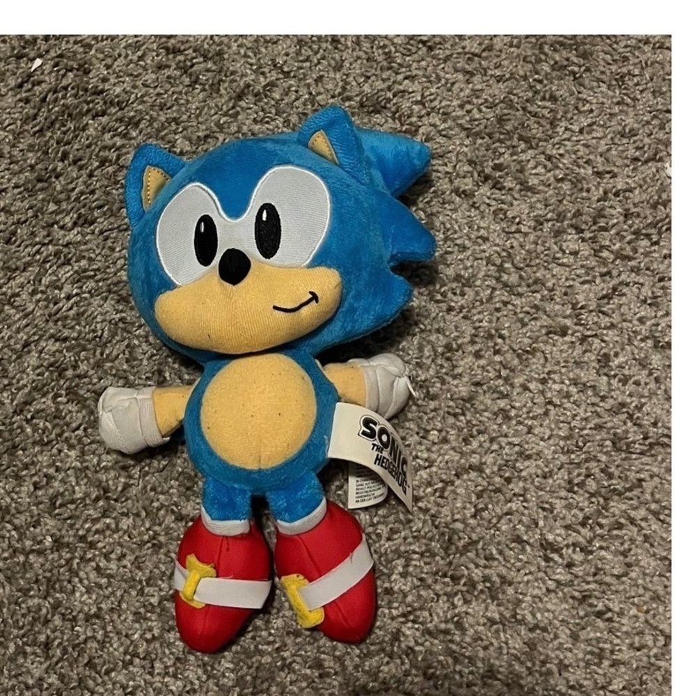 Sonic the Hedgehog Plush Jakks Pacific Blue Stuffed Animal Toy Sega 2022